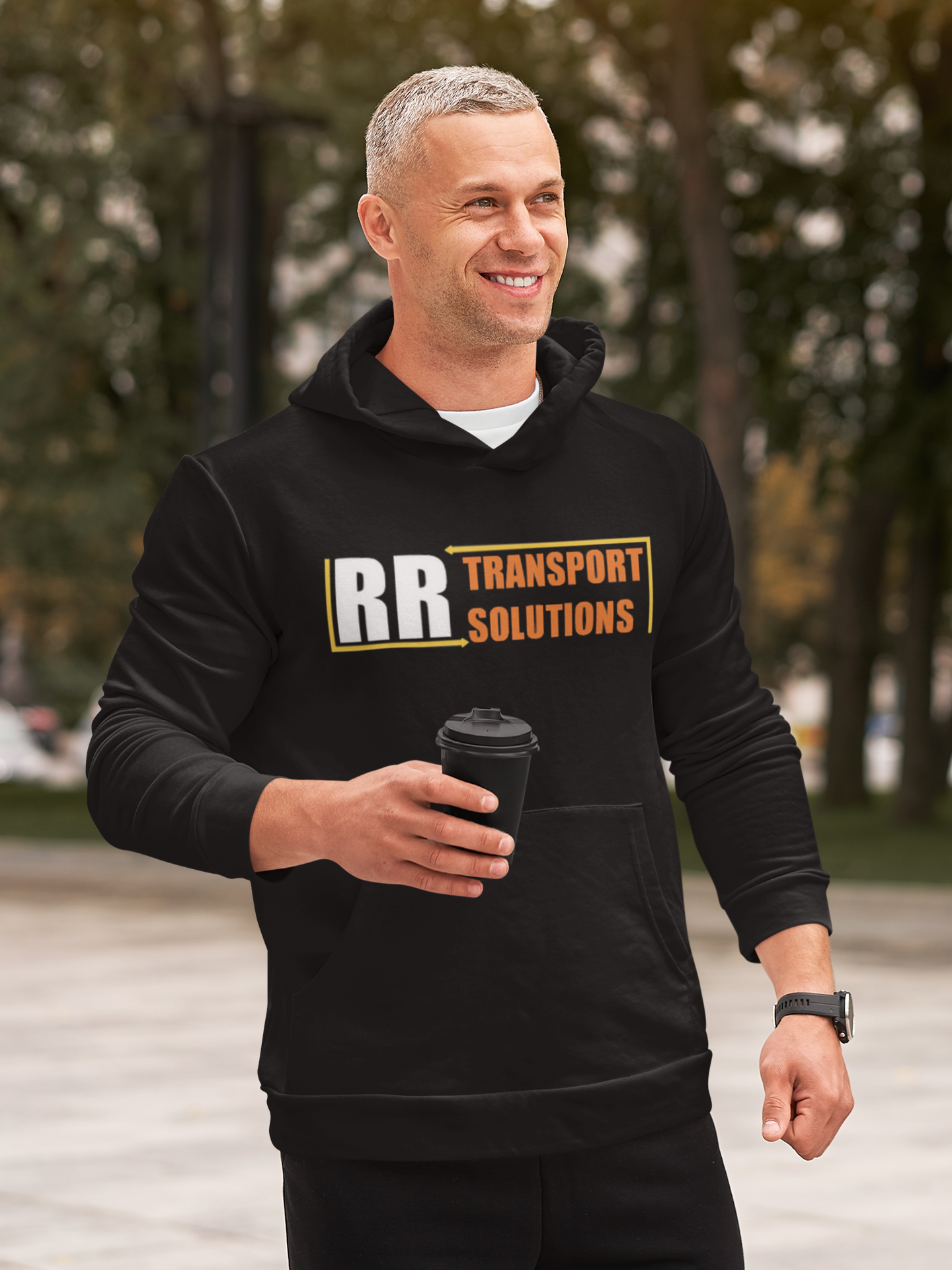 RR Transport Black Hoodie