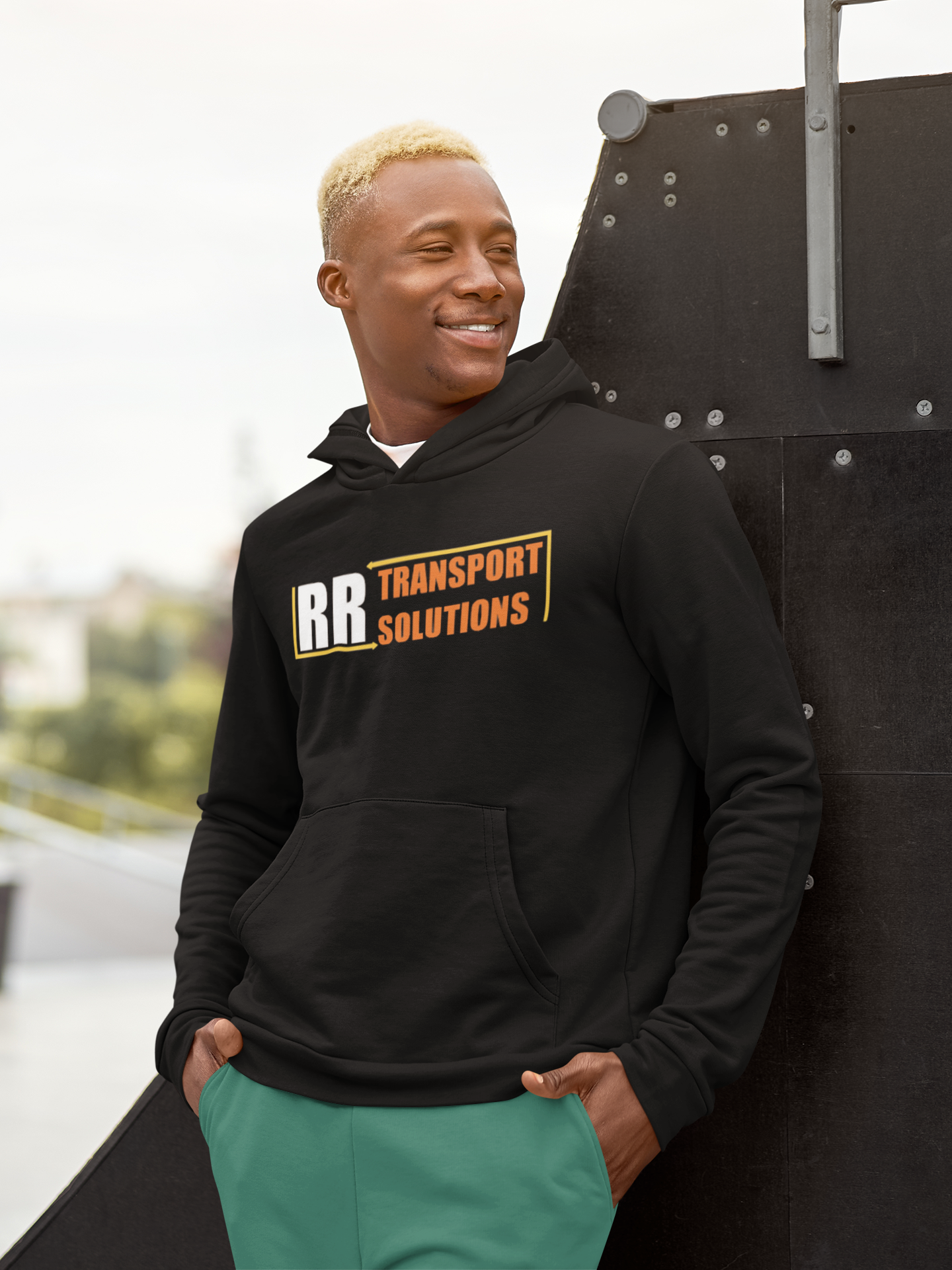 RR Transport Black Hoodie